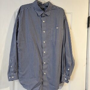 Men's ORVIS Classic Long Sleeved Cotton Blend Plaid Button Up Pocket ‎ Shirt XL